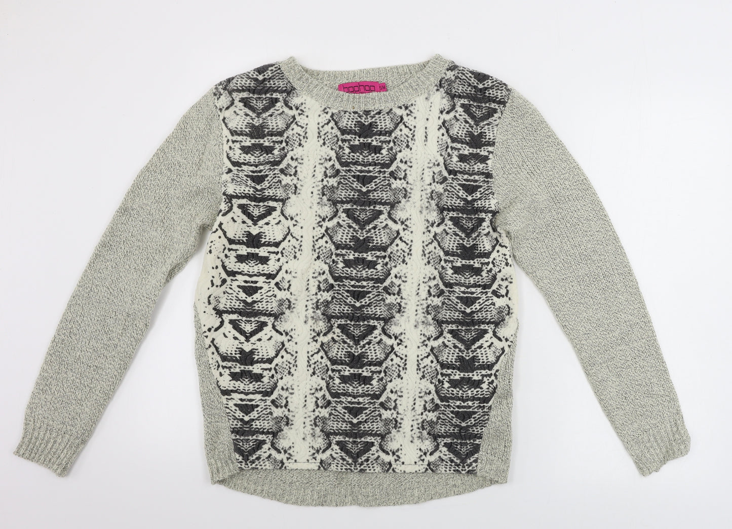 Boohoo  Womens Beige   Pullover Jumper Size M