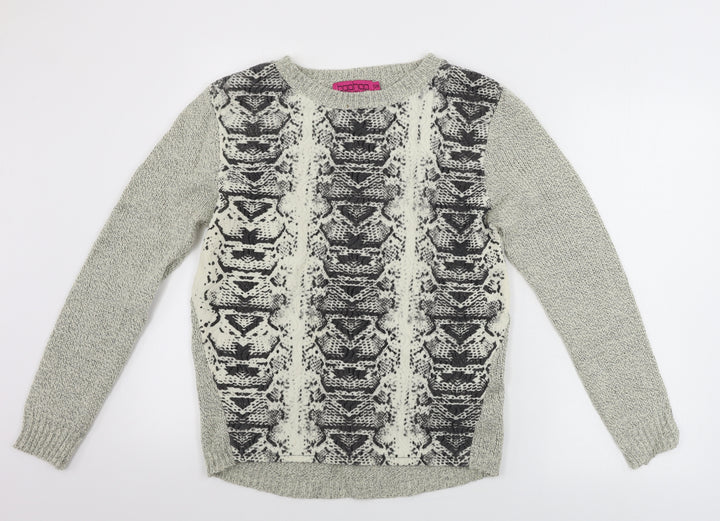Boohoo  Womens Beige   Pullover Jumper Size M