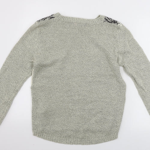 Boohoo  Womens Beige   Pullover Jumper Size M