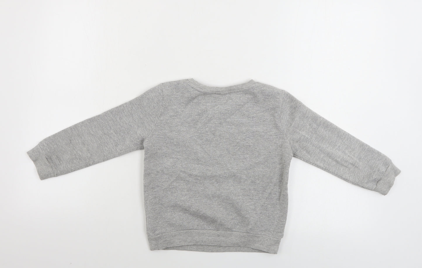 F&F  Girls Grey   Pullover Jumper Size 4-5 Years