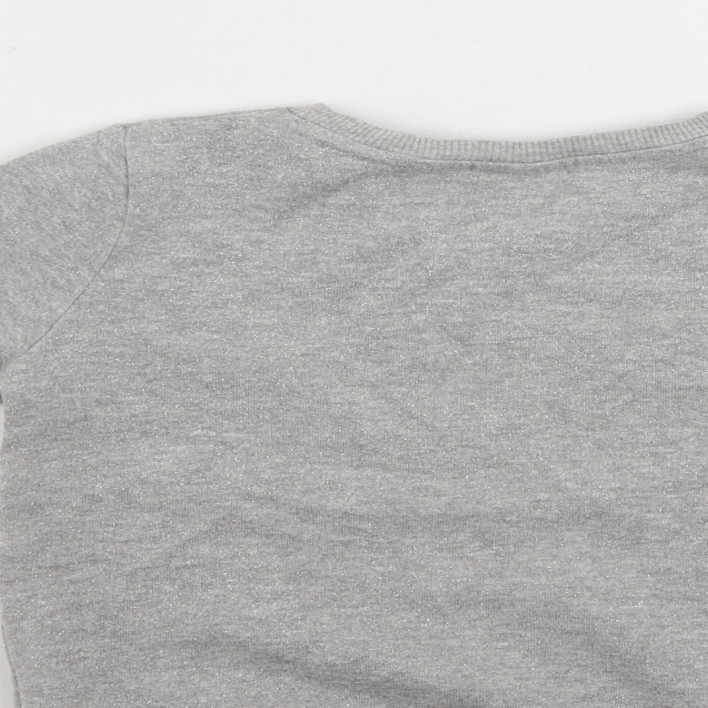 F&F  Girls Grey   Pullover Jumper Size 4-5 Years