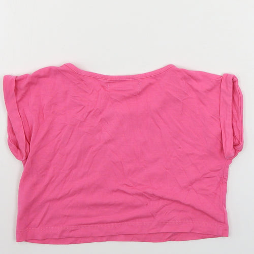 Pineapple  Girls Orange   Basic T-Shirt Size 7-8 Years