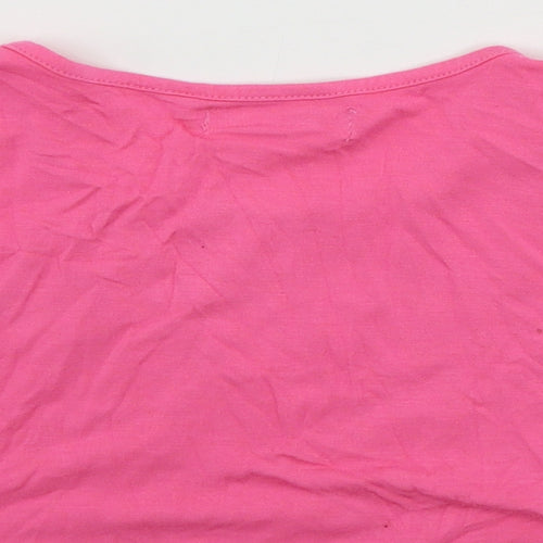 Pineapple  Girls Orange   Basic T-Shirt Size 7-8 Years