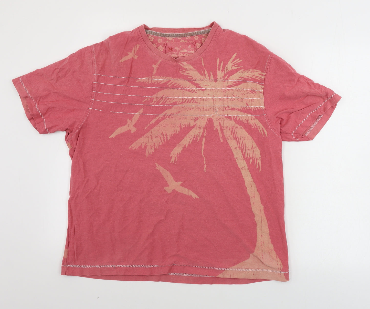 Cherokee Mens Pink    T-Shirt Size M