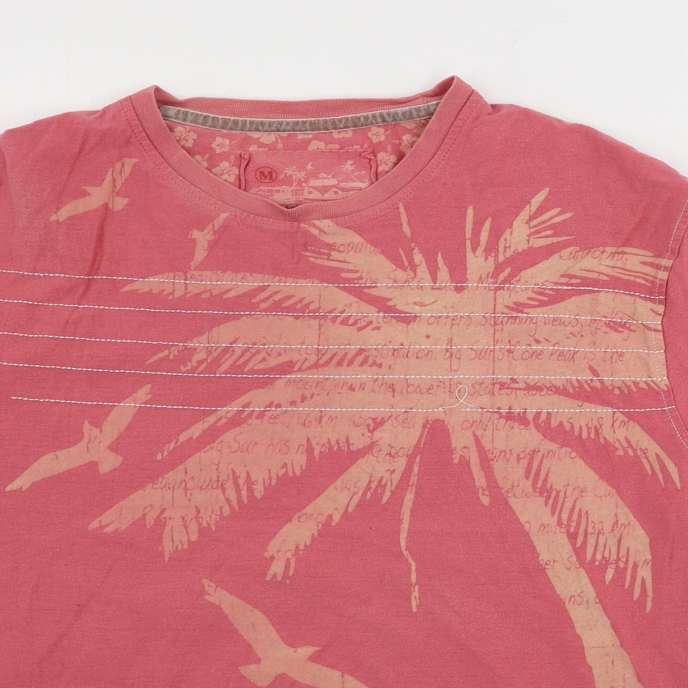 Cherokee Mens Pink    T-Shirt Size M