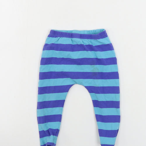 NEXT  Boys Blue Striped  Sweatpants Leggings Size 9-12 Months