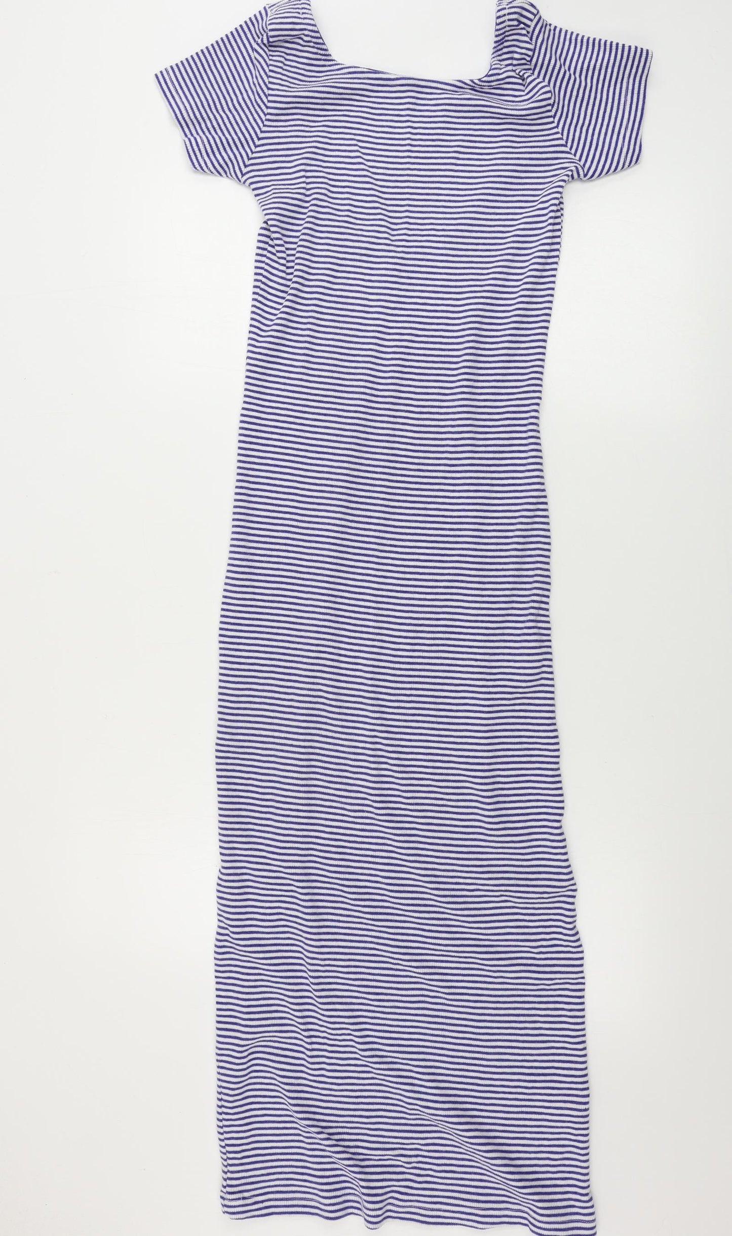 brave soul  Womens Blue Striped  Bodycon  Size M