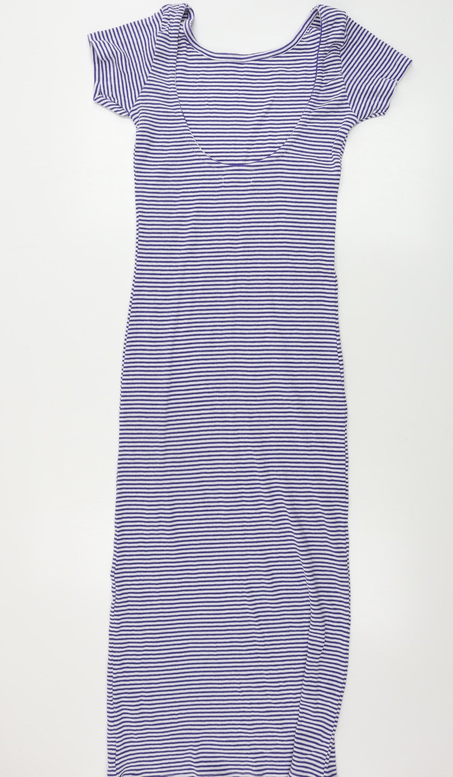 brave soul  Womens Blue Striped  Bodycon  Size M