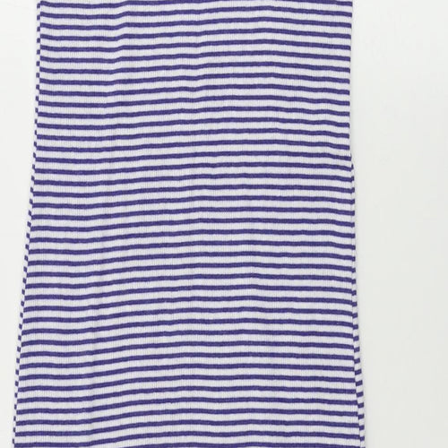 brave soul  Womens Blue Striped  Bodycon  Size M