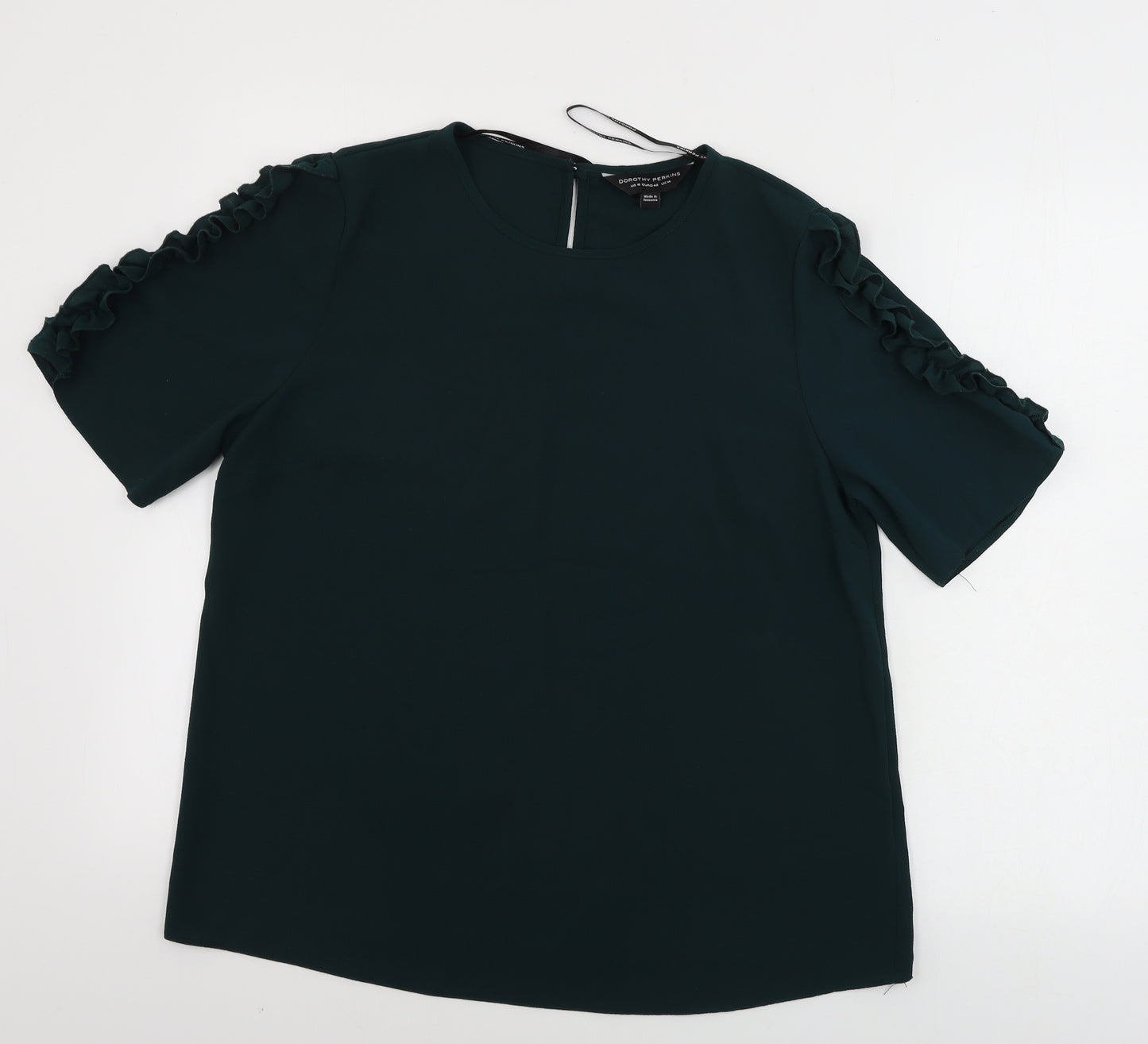 Dorothy Perkins  Womens Green   Basic Blouse Size 12