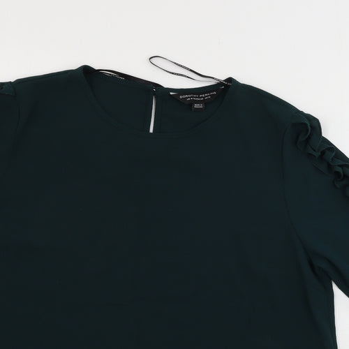 Dorothy Perkins  Womens Green   Basic Blouse Size 12