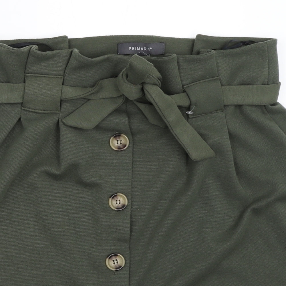 Primark Womens Green   Mini Skirt Size 14