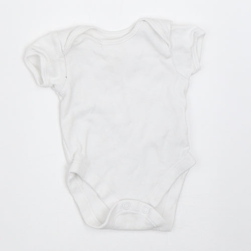 George Boys White   Babygrow One-Piece Size 0-3 Months
