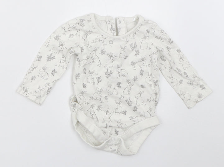TU Baby White Babygrow One-Piece Size 3-6 Months