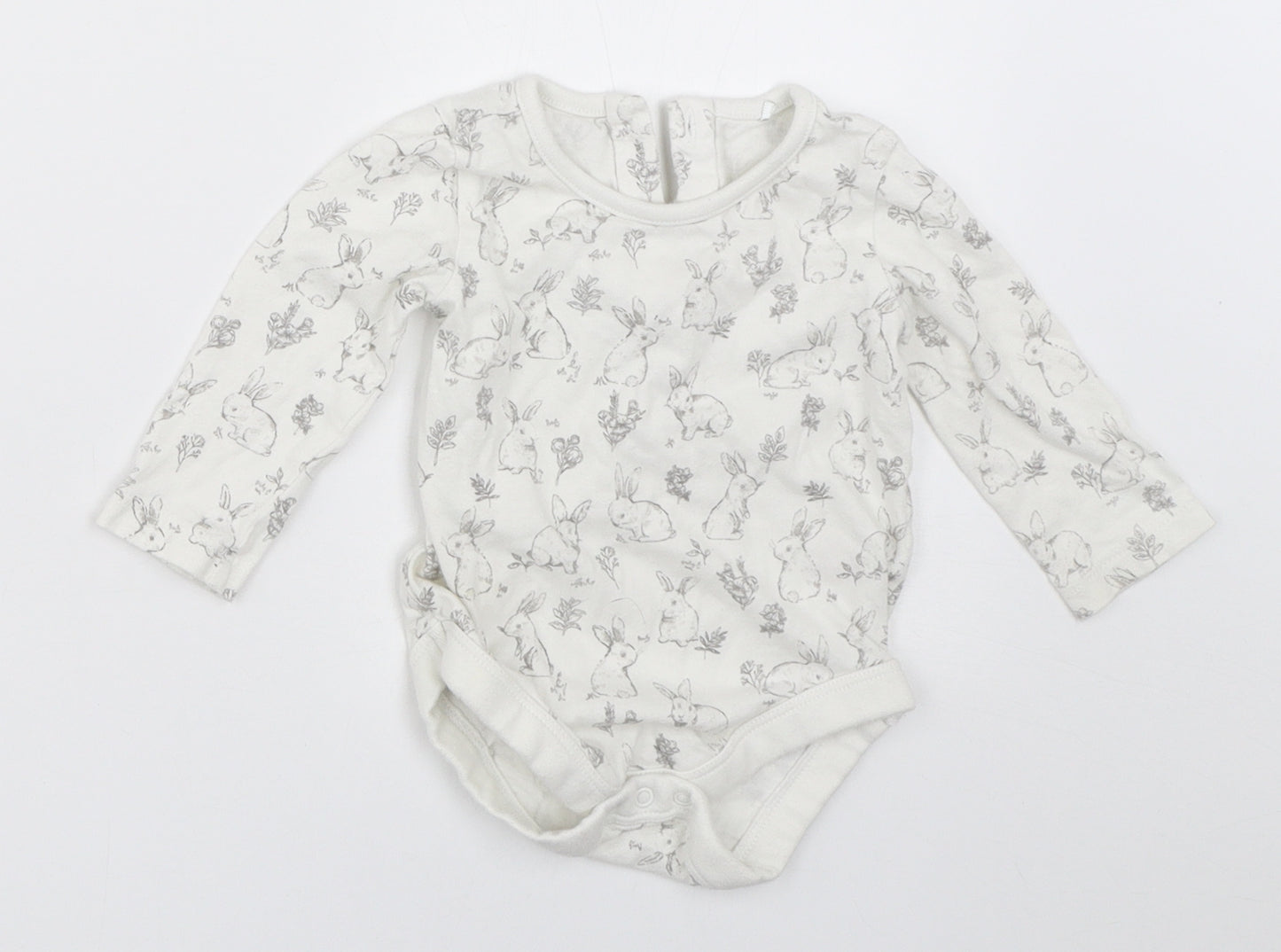 TU Baby White   Babygrow One-Piece Size 3-6 Months