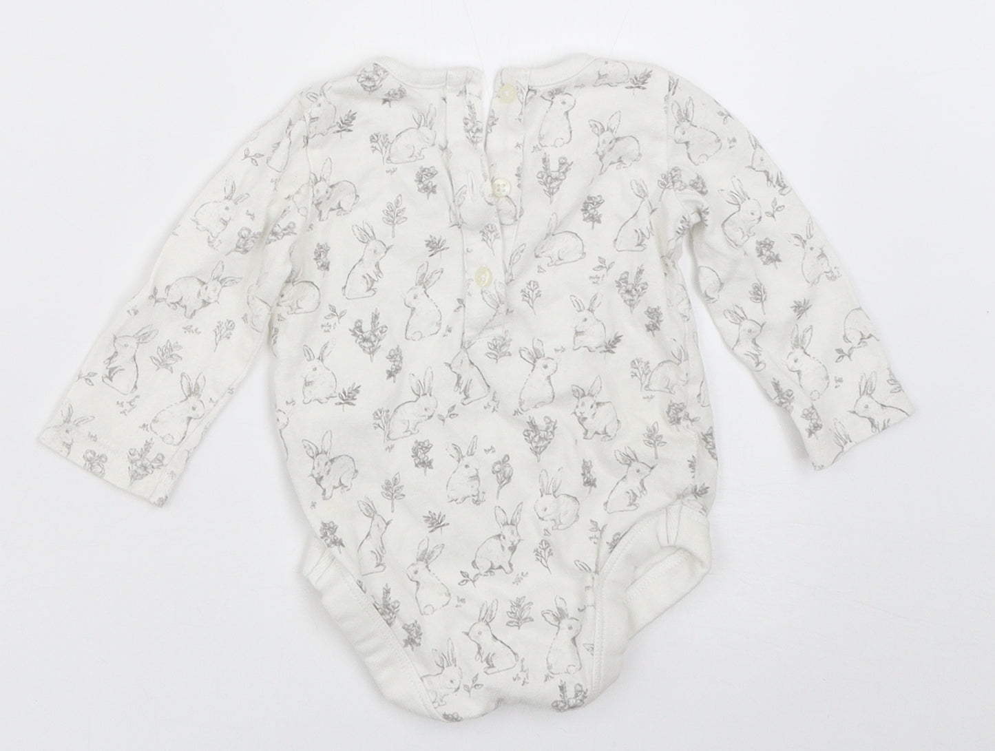 TU Baby White   Babygrow One-Piece Size 3-6 Months