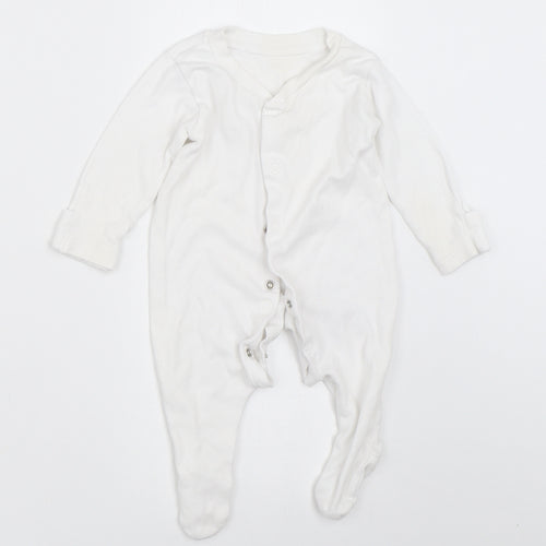 George Baby White   Babygrow One-Piece Size 0-3 Months