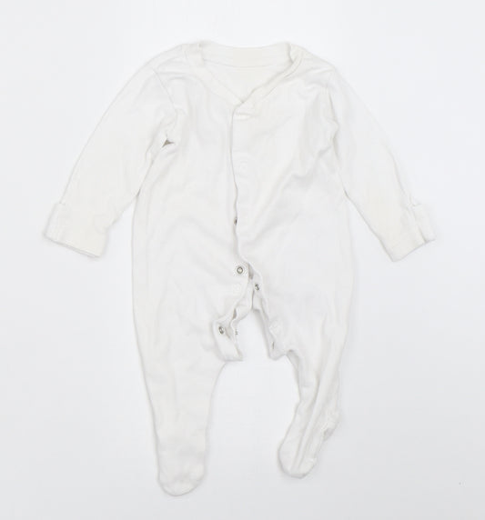 George Baby White   Babygrow One-Piece Size 0-3 Months