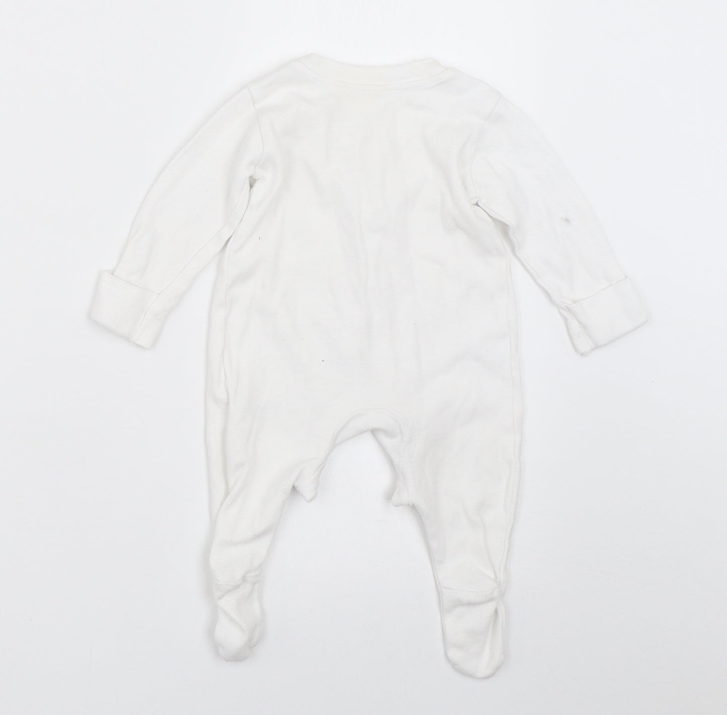 George Baby White   Babygrow One-Piece Size 0-3 Months