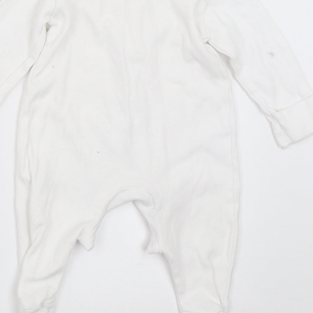 George Baby White   Babygrow One-Piece Size 0-3 Months