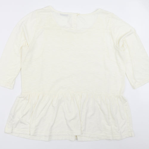 George Womens Ivory   Basic T-Shirt Size 18
