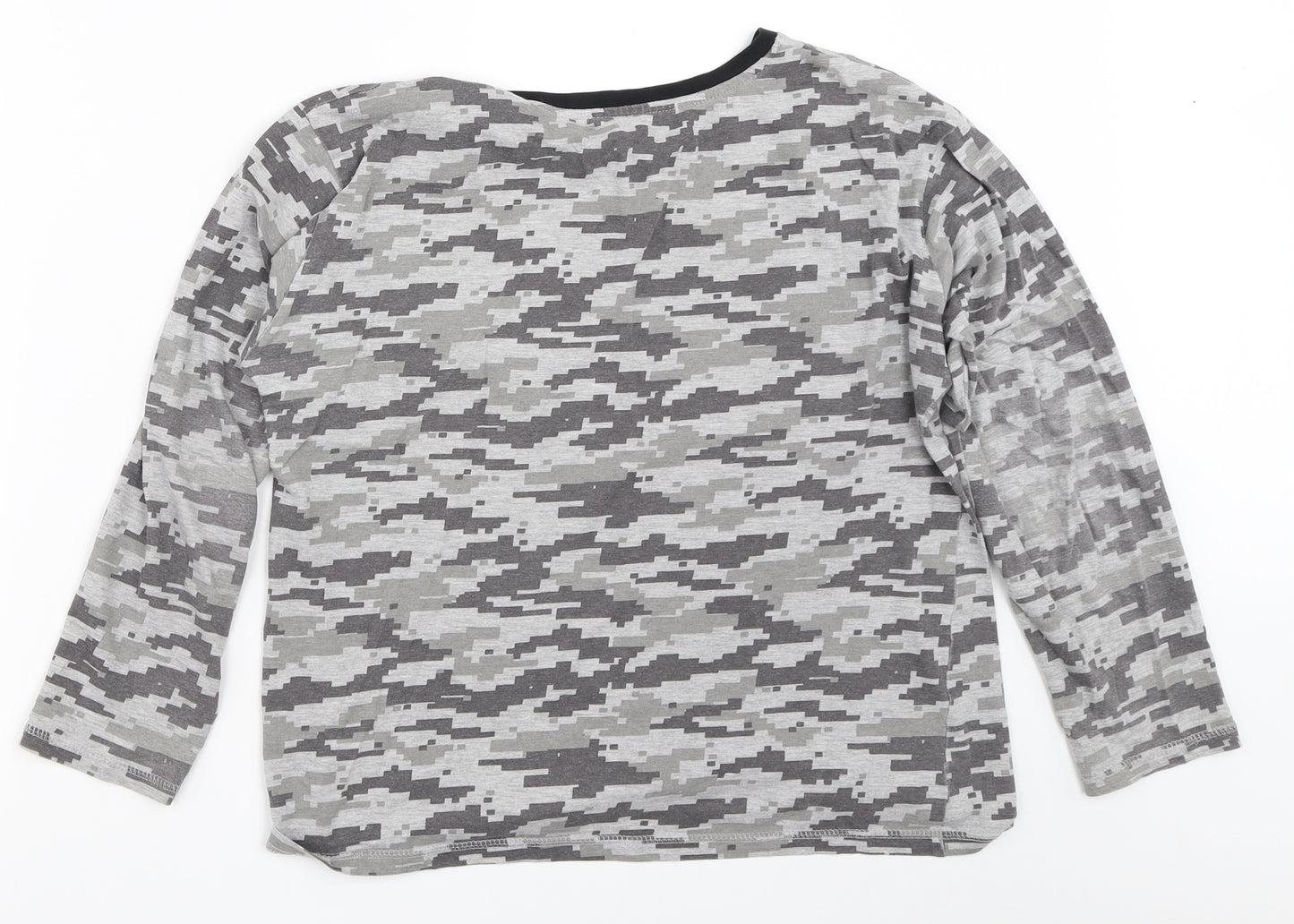 George Boys Grey Solid   Pyjama Top Size 13-14 Years