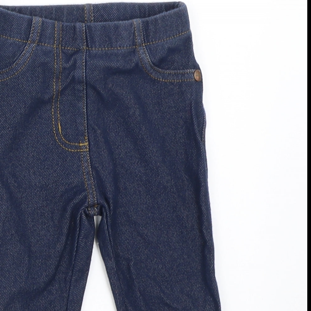 NEXT Girls Blue   Capri Leggings Size 9-12 Months