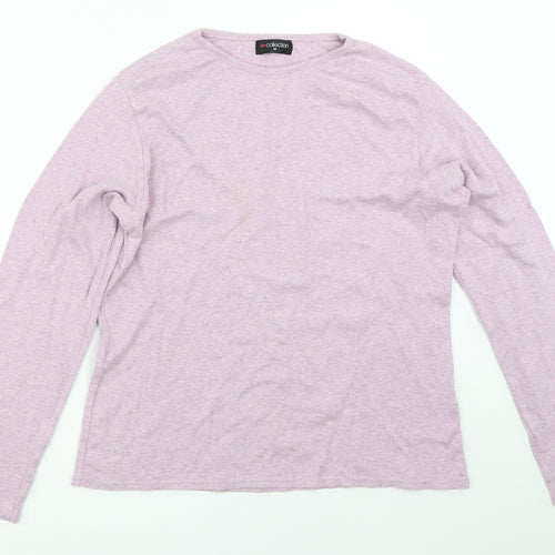 BM Collection Womens Purple   Basic T-Shirt Size M