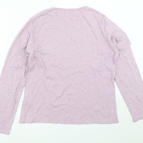 BM Collection Womens Purple   Basic T-Shirt Size M