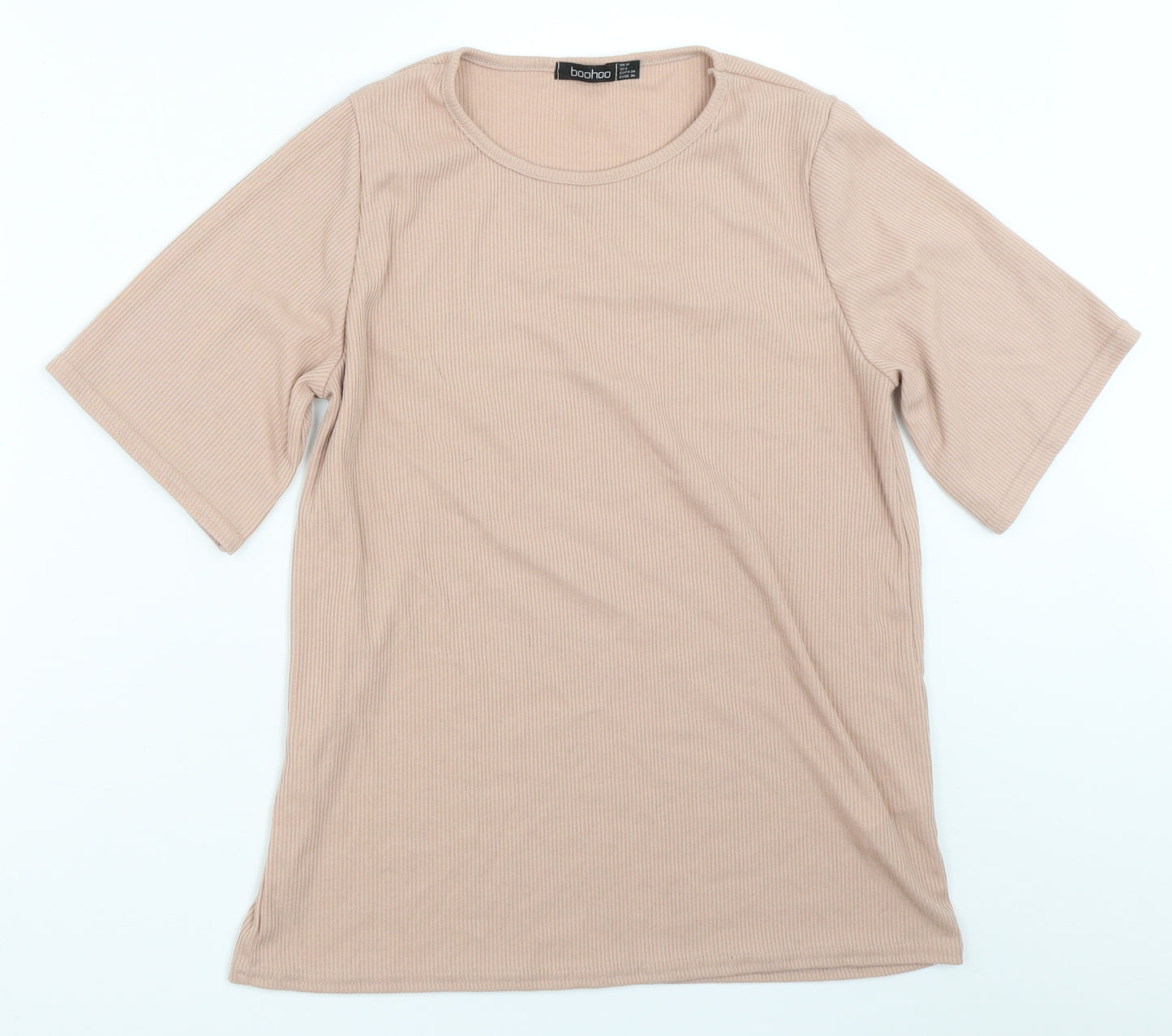 Boohoo Womens Pink   Basic T-Shirt Size 10