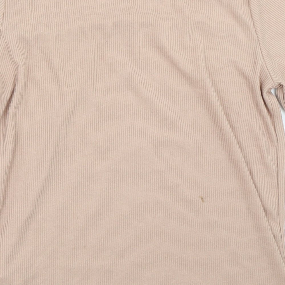 Boohoo Womens Pink   Basic T-Shirt Size 10