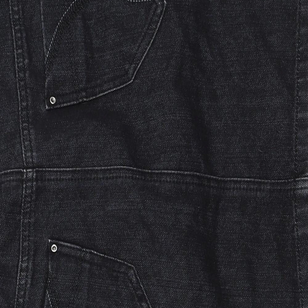 George Womens Black  Denim Mini Skirt Size 12