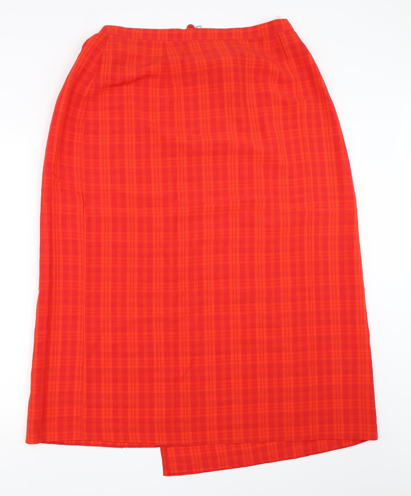 Design Essentials Womens Red   Wrap Skirt Size 16