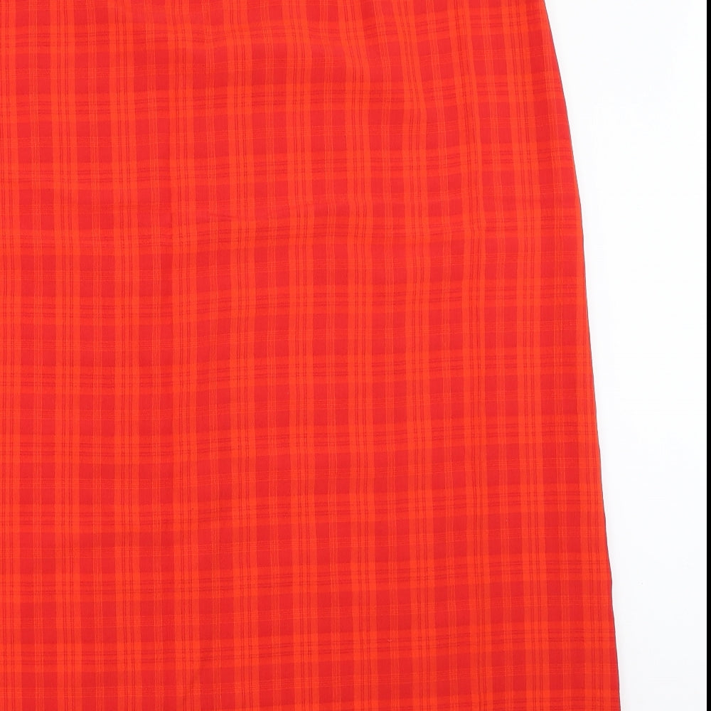 Design Essentials Womens Red   Wrap Skirt Size 16
