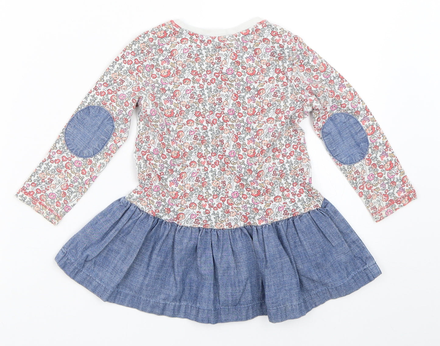 NEXT Girls Ivory Floral  Fit & Flare  Size 12-18 Months