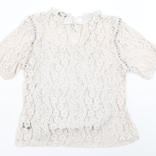 ADIVA Womens Ivory   Basic Blouse Size M