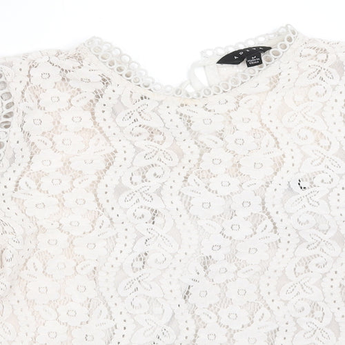 ADIVA Womens Ivory   Basic Blouse Size M