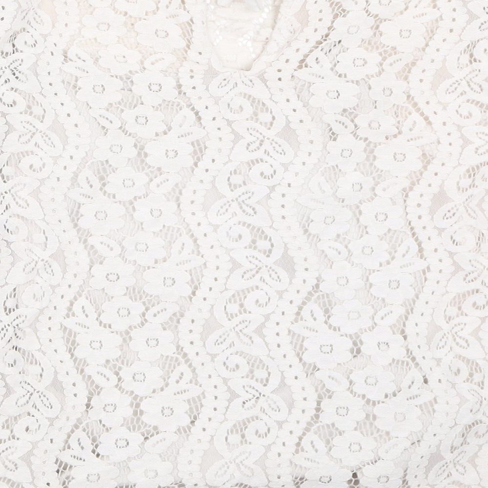 ADIVA Womens Ivory   Basic Blouse Size M
