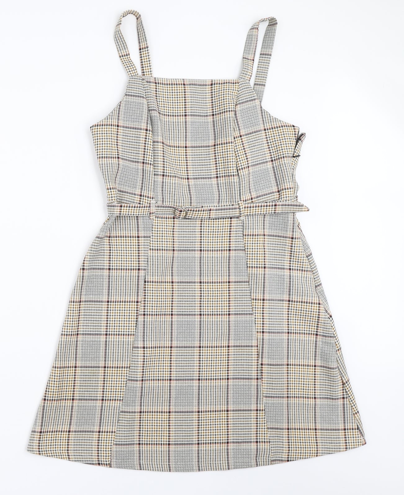 Primark Womens Beige   Pinafore/Dungaree Dress  Size 10