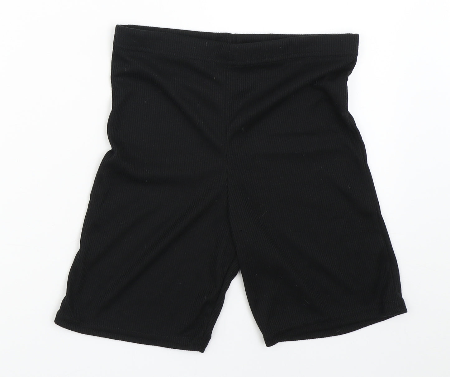 Boohoo Womens Black   Compression Shorts Size 10 - Cycle shorts