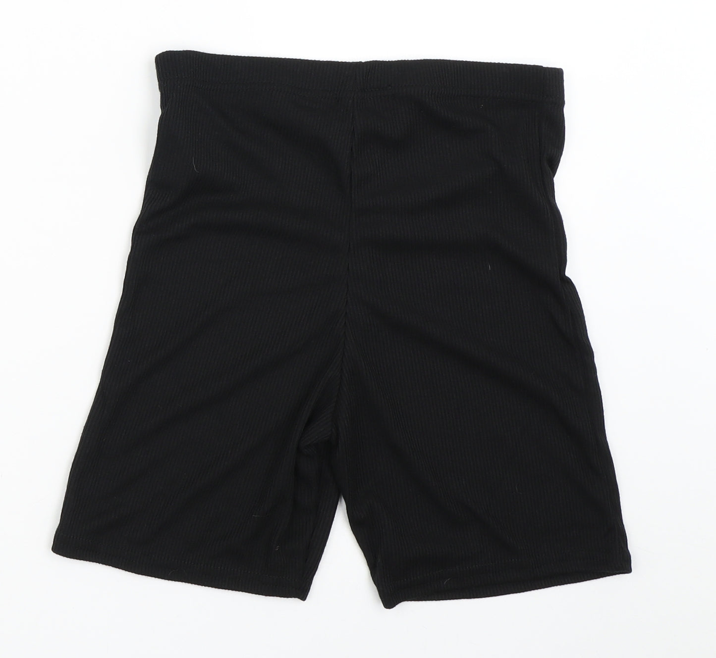 Boohoo Womens Black   Compression Shorts Size 10 - Cycle shorts