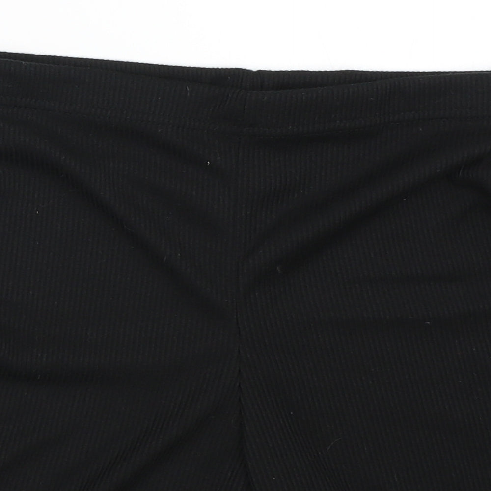 Boohoo Womens Black   Compression Shorts Size 10 - Cycle shorts