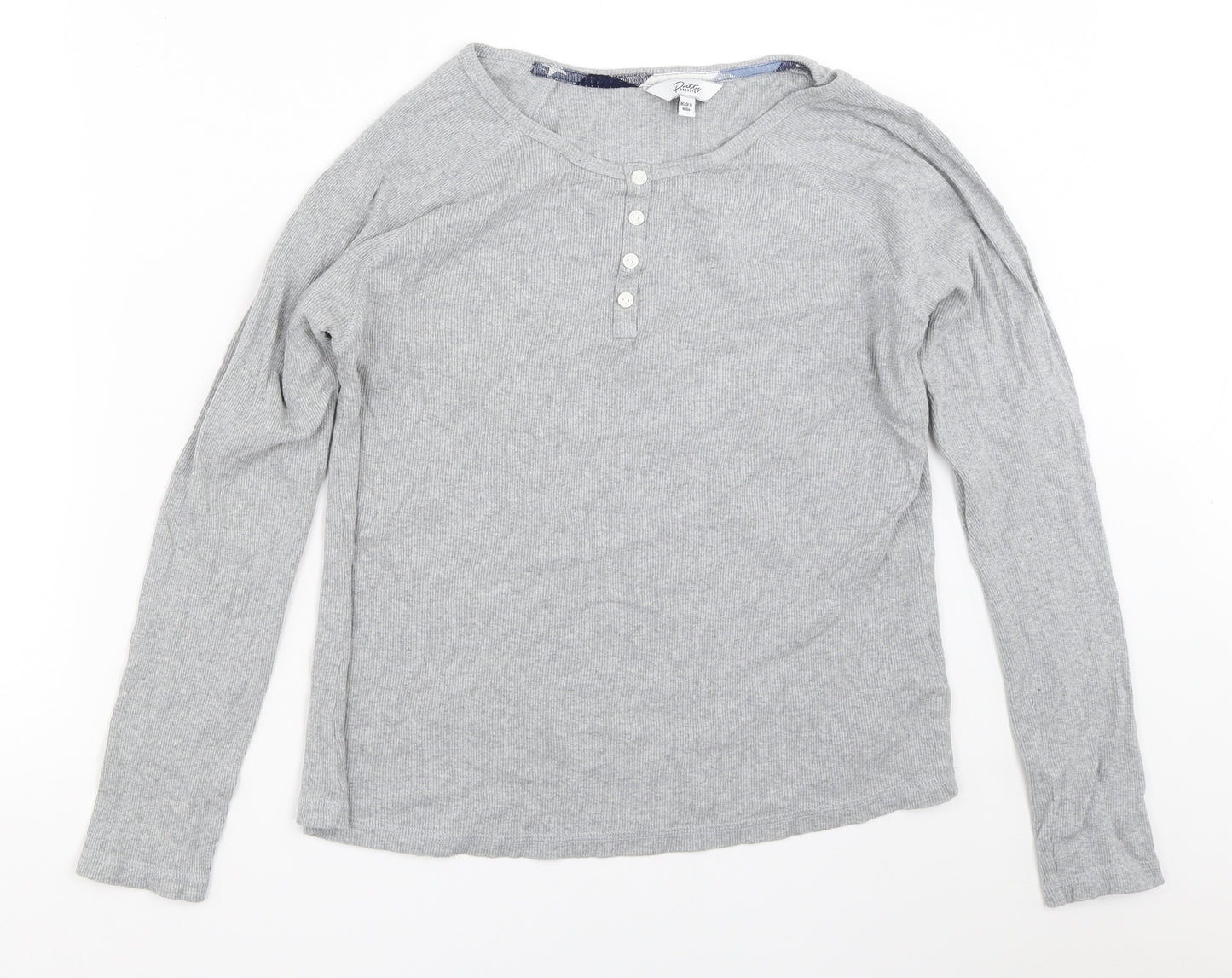 Pretty Secrets Womens Grey Solid  Top Pyjama Top Size 12