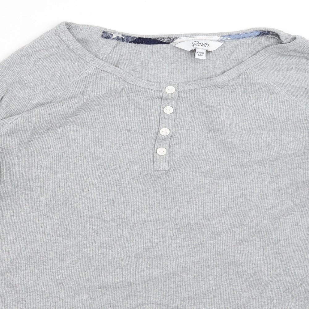 Pretty Secrets Womens Grey Solid  Top Pyjama Top Size 12