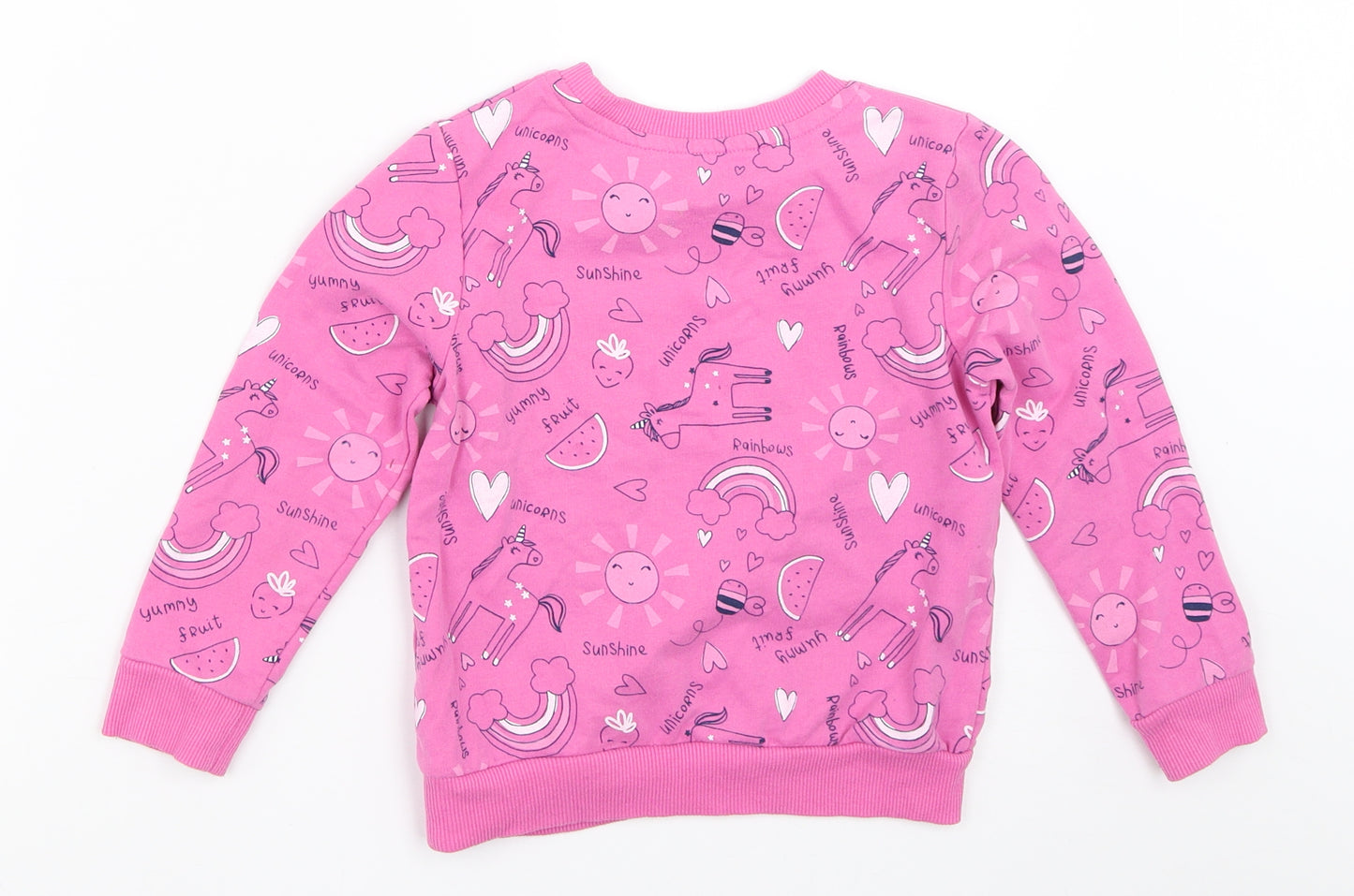 George Girls Pink   Pullover Sweatshirt Size 4-5 Years