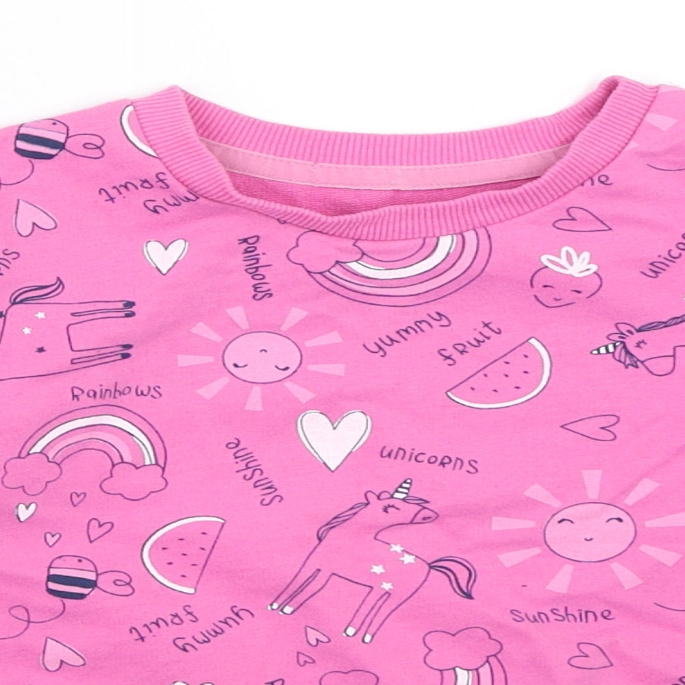 George Girls Pink   Pullover Sweatshirt Size 4-5 Years