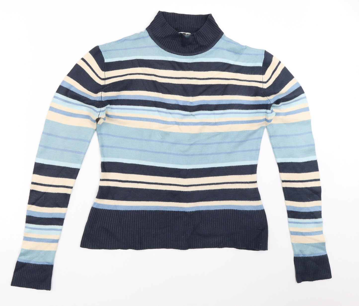 Editions Womens Blue Striped  Pullover Jumper Size 10