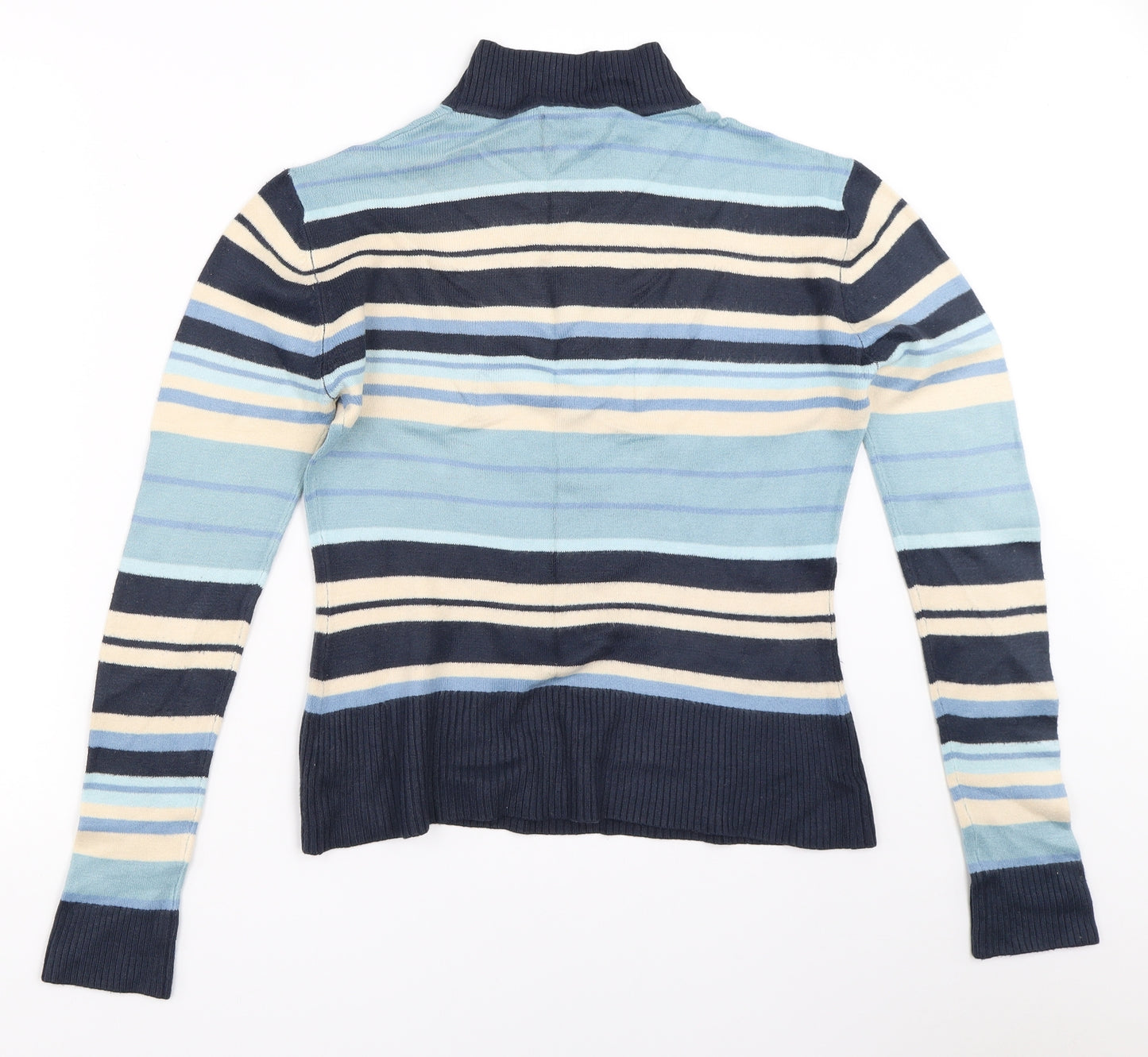 Editions Womens Blue Striped  Pullover Jumper Size 10