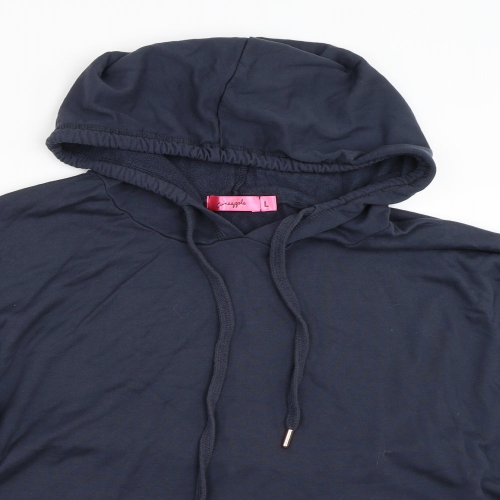 Pineapple Womens Blue   Pullover Hoodie Size L
