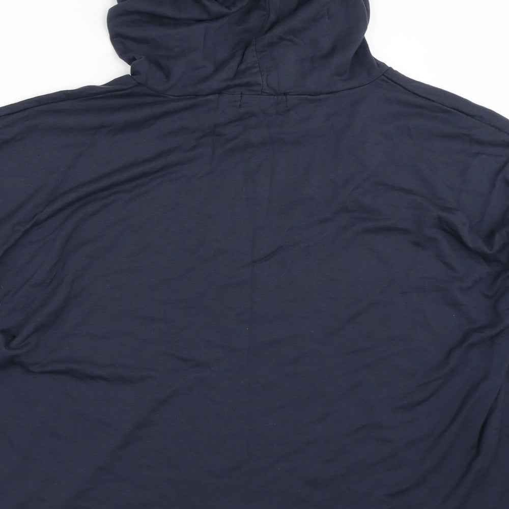 Pineapple Womens Blue   Pullover Hoodie Size L